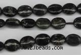 CAE54 15.5 inches 8*10mm oval astrophyllite beads wholesale