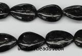 CAE68 15.5 inches 13*18mm flat teardrop astrophyllite beads wholesale