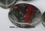 CAF04 15.5 inches 30*40mm oval African bloodstone beads