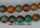 CAG1000 15.5 inches 10mm round rainbow agate beads wholesale