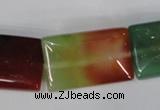 CAG1053 15.5 inches 18*25mm rectangle rainbow agate beads