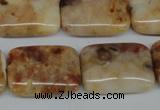 CAG1098 15.5 inches 18*25mm rectangle Morocco agate beads wholesale