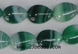 CAG1270 15.5 inches 13*18mm flat teardrop line agate gemstone beads