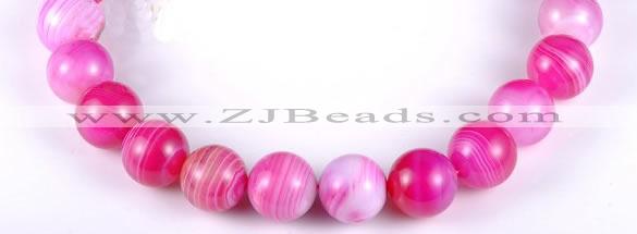 CAG141 smooth round madagascar agate 19mm stone beads Wholesale