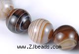 CAG143 14mm round madagascar agate gemstone beads Wholesale