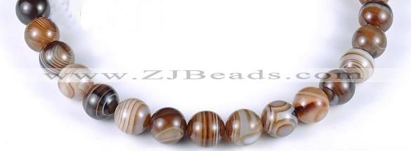 CAG143 14mm round madagascar agate gemstone beads Wholesale