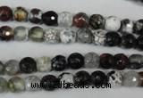CAG1503 15.5 inches 6mm faceted round fire crackle agate beads