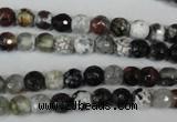 CAG1503 15.5 inches 6mm faceted round fire crackle agate beads