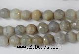 CAG1505 15.5 inches 8mm faceted round fire crackle agate beads