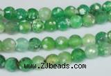 CAG1516 15.5 inches 8mm faceted round fire crackle agate beads