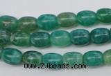 CAG1620 15.5 inches 8*10mm egg-shaped peafowl agate gemstone beads