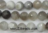 CAG1803 15.5 inches 10mm faceted round grey botswana agate beads
