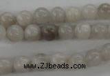 CAG1896 15.5 inches 8mm round grey agate beads wholesale