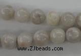 CAG1897 15.5 inches 10mm round grey agate beads wholesale