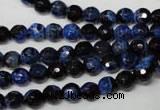 CAG2271 15.5 inches 6mm faceted round fire crackle agate beads
