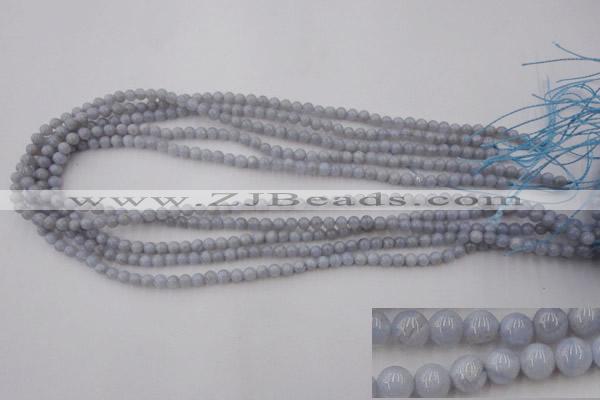 CAG2365 15.5 inches 4mm round blue lace agate beads wholesale