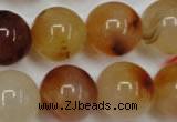 CAG2378 15.5 inches 18mm round red agate beads wholesale