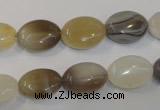 CAG2442 15.5 inches 10*14mm oval Chinese botswana agate beads