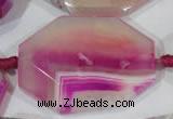 CAG2880 15.5 inches 30*40mm faceted octagonal agate gemstone beads