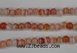 CAG3586 15.5 inches 6mm round red line agate beads wholesale