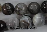 CAG3686 15.5 inches 16mm round botswana agate beads wholesale