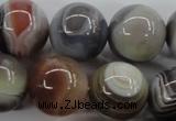 CAG3688 15.5 inches 20mm round botswana agate beads wholesale