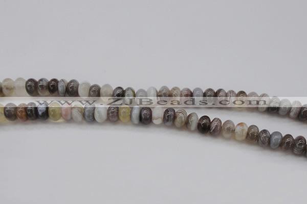 CAG3988 15.5 inches 5*8mm rondelle botswana agate gemstone beads