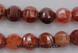 CAG4170 15.5 inches 12mm pumpkin natural fire agate beads