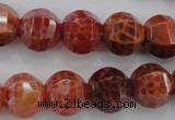 CAG4171 15.5 inches 14mm pumpkin natural fire agate beads