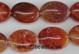 CAG4215 15.5 inches 15*20mm oval natural fire agate beads