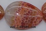 CAG4234 15.5 inches 35*48mm - 37*53mm freeform natural fire agate beads