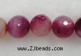 CAG432 15.5 inches 16mm faceted round agate beads Wholesale