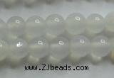 CAG4340 15.5 inches 4mm round white agate beads wholesale