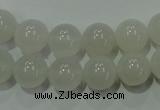 CAG4343 15.5 inches 10mm round white agate beads wholesale