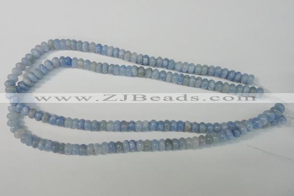 CAG4371 15.5 inches 5*8mm rondelle dyed blue lace agate beads