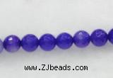 CAG438 5pcs 14mm&18mm faceted round violet agate beads wholesale