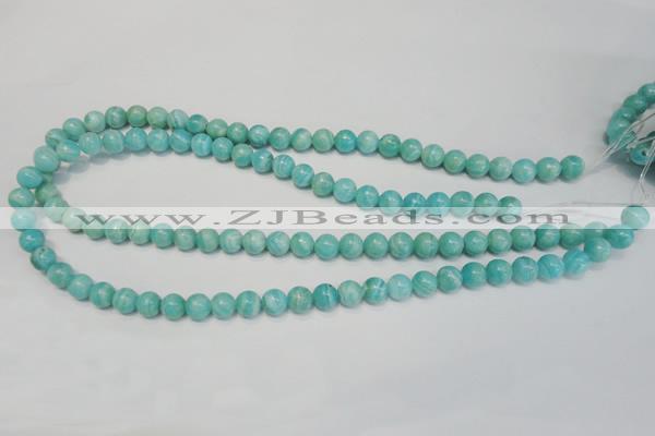 CAG4402 15.5 inches 8mm round dyed blue lace agate beads