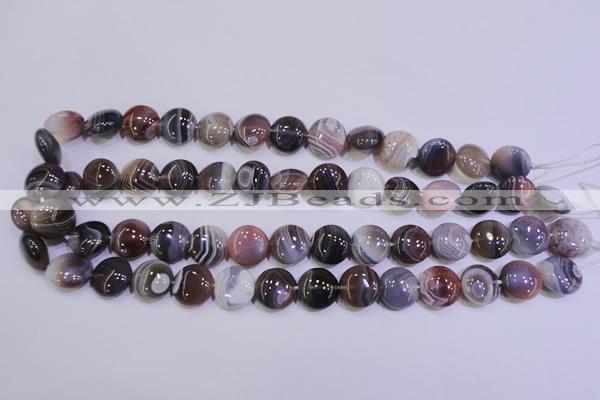CAG4443 15.5 inches 14mm flat round botswana agate beads wholesale