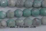 CAG4484 15.5 inches 6mm faceted round agate beads wholesale