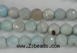 CAG4493 15.5 inches 8mm faceted round fire crackle agate beads