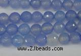 CAG4505 15.5 inches 8mm faceted round agate beads wholesale