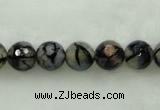 CAG451 15.5 inches 14mm faceted round agate beads Wholesale