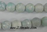 CAG4515 15.5 inches 10mm faceted round fire crackle agate beads