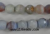 CAG4533 15.5 inches 10mm faceted round agate beads wholesale