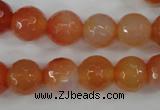 CAG4551 15.5 inches 12mm faceted round agate beads wholesale