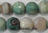 CAG4580 15.5 inches 16mm faceted round fire crackle agate beads