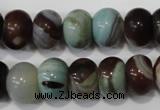 CAG4592 15.5 inches 10*14mm rondelle agate beads wholesale