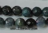 CAG4610 15.5 inches 6mm faceted round fire crackle agate beads