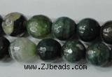 CAG4614 15.5 inches 6mm faceted round fire crackle agate beads