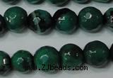 CAG4624 15.5 inches 6mm faceted round fire crackle agate beads